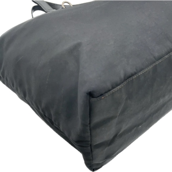 Prada Logo Tessuto Black Nylon and Leather Tote - Picture 7 of 15